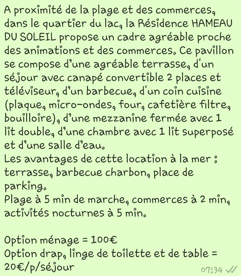 Pavillon Proche Plage ~ Hameau Du Soleil Пор-ла-Нувель Екстер'єр фото